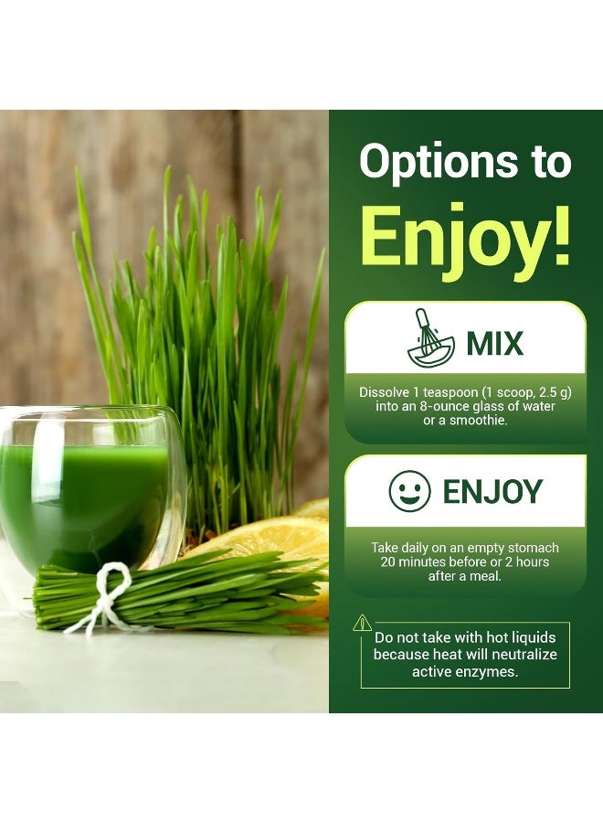 Dr. Berg Nutritional Organic Wheatgrass Powder Lemon Flavor - Image 5